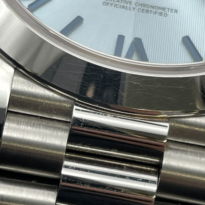 ロレックス ROLEX デイデイト 40 アイスブルー 228206 アイスブルー Pt 自動巻き メンズ 腕時計