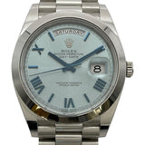 ロレックス ROLEX デイデイト 40 アイスブルー 228206 アイスブルー Pt 自動巻き メンズ 腕時計