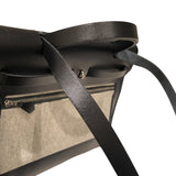 エルメス HERMES エールバッグジップPM W刻 ブラック トワル/ハンター レディース ショルダーバッグ