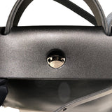 エルメス HERMES エールバッグジップPM W刻 ブラック トワル/ハンター レディース ショルダーバッグ