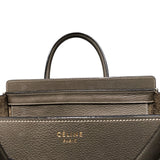 セリーヌ CELINE ラゲージマイクロショッパー 167793 カーキ カーフ レディース ハンドバッグ
