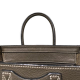 セリーヌ CELINE ラゲージマイクロショッパー 167793 カーキ カーフ レディース ハンドバッグ