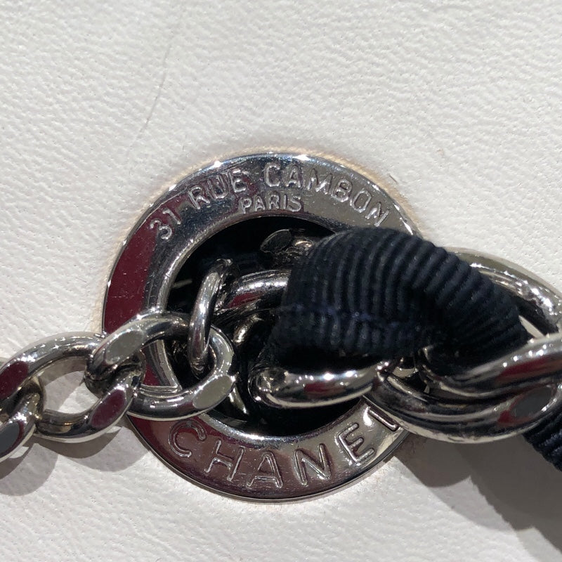 シャネル CHANEL ロゴストライプチェーントート A47915 マルチカラー　SV金具 ナイロンキャンバス レディース トートバッグ
