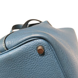 エルメス HERMES ピコタンPM □H刻 ブルージーン トリヨン レディース ハンドバッグ