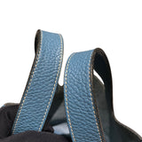 エルメス HERMES ピコタンPM □H刻 ブルージーン トリヨン レディース ハンドバッグ