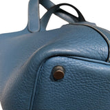 エルメス HERMES ピコタンPM □H刻 ブルージーン トリヨン レディース ハンドバッグ