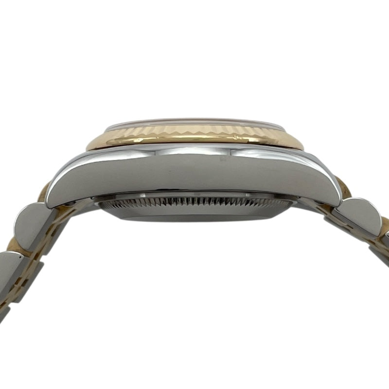 ロレックス ROLEX デイトジャスト26ホワイトシェル G番 179173NG ホワイトシェル K18YG/SS 自動巻き レディース 腕時計