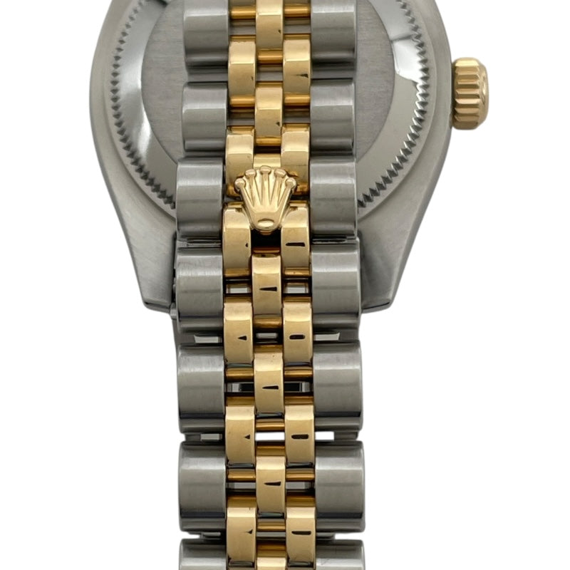 ロレックス ROLEX デイトジャスト26ホワイトシェル G番 179173NG ホワイトシェル K18YG/SS 自動巻き レディース 腕時計