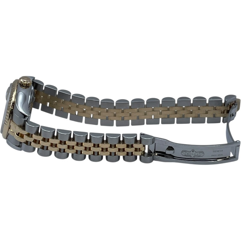 ロレックス ROLEX デイトジャスト26ホワイトシェル G番 179173NG ホワイトシェル K18YG/SS 自動巻き レディース 腕時計