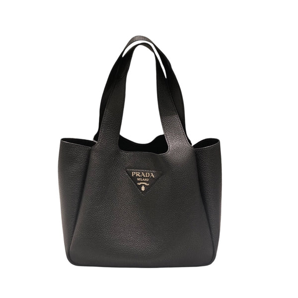 プラダ PRADA ヴィッテロダイノミディアムトート 1BG335 ブラック レザー レディース ハンドバッグ