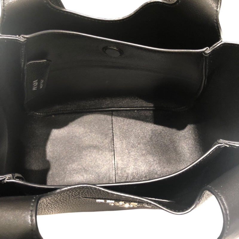 プラダ PRADA ヴィッテロダイノミディアムトート 1BG335 ブラック レザー レディース ハンドバッグ