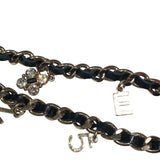 シャネル CHANEL チャーム付きチェーンベルト B17P ブラック メタル レディース ベルト
