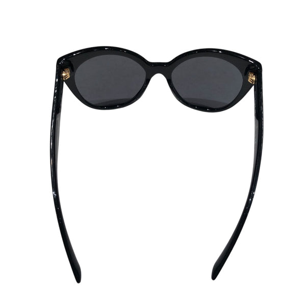 ミュウミュウ miu miu キャッツアイサングラス SMU07R-A ブラック プラスチック/ラインストーン レディース サングラス
