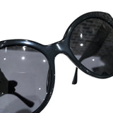 ミュウミュウ miu miu キャッツアイサングラス SMU07R-A ブラック プラスチック/ラインストーン レディース サングラス