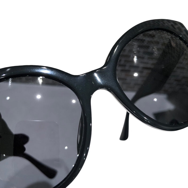ミュウミュウ miu miu キャッツアイサングラス SMU07R-A ブラック プラスチック/ラインストーン レディース サングラス
