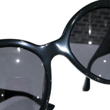 ミュウミュウ miu miu キャッツアイサングラス SMU07R-A ブラック プラスチック/ラインストーン レディース サングラス