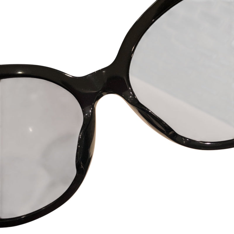 ミュウミュウ miu miu キャッツアイサングラス SMU07R-A ブラック プラスチック/ラインストーン レディース サングラス