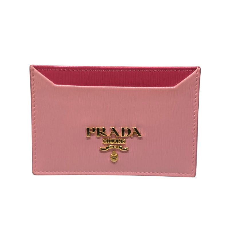 プラダ PRADA ヴィッテロカードケース ピンク レザー レディース カードケース