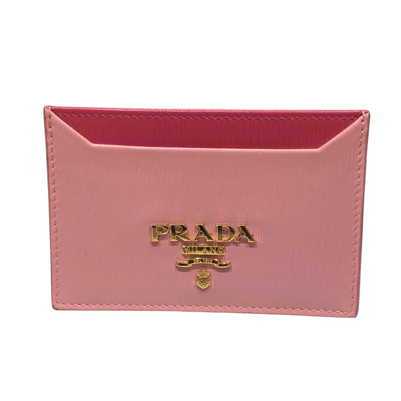 プラダ PRADA ヴィッテロカードケース ピンク レザー レディース カードケース