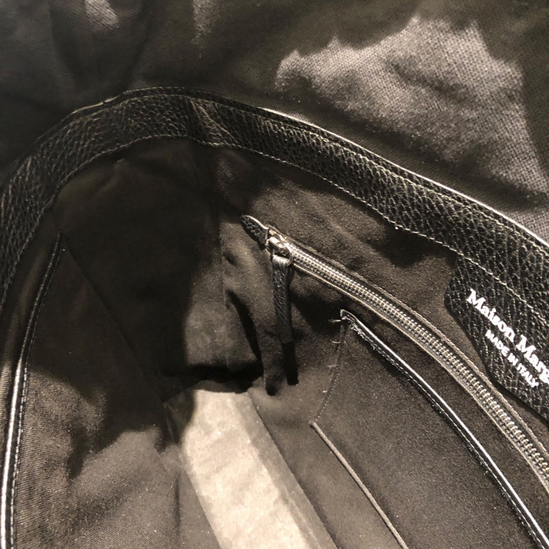 メゾン マルジェラ Maison Margiela ５AC　デイリーバッグ SB1WD0001 ブラック レザー メンズ ハンドバッグ
