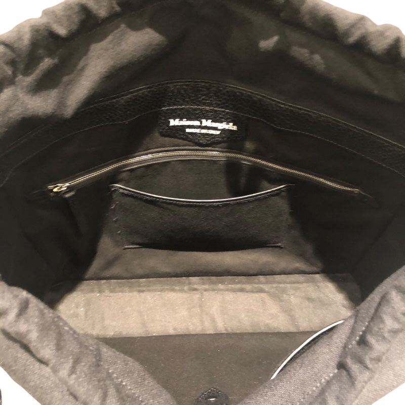 メゾン マルジェラ Maison Margiela ５AC　デイリーバッグ SB1WD0001 ブラック レザー メンズ ハンドバッグ