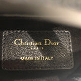クリスチャン・ディオール Christian Dior サドルバッグマイクロ ブラック レザー レディース ショルダーバッグ