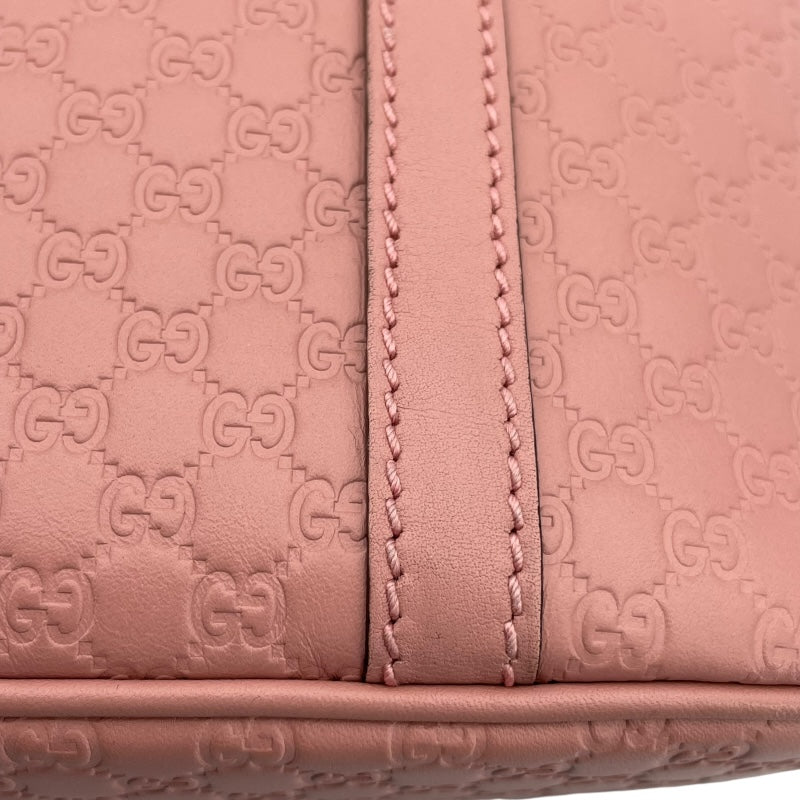 グッチ GUCCI 2WAYハンドバッグ 449654 ピンク GD金具 マイクログッチシマ レディース ショルダーバッグ