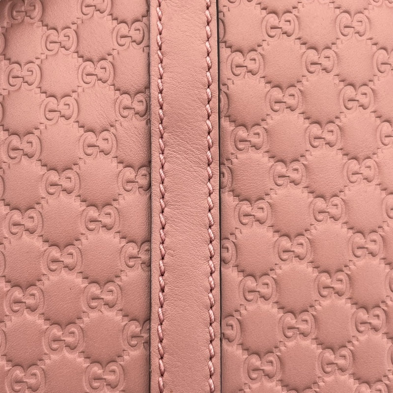 グッチ GUCCI 2WAYハンドバッグ 449654 ピンク GD金具 マイクログッチシマ レディース ショルダーバッグ