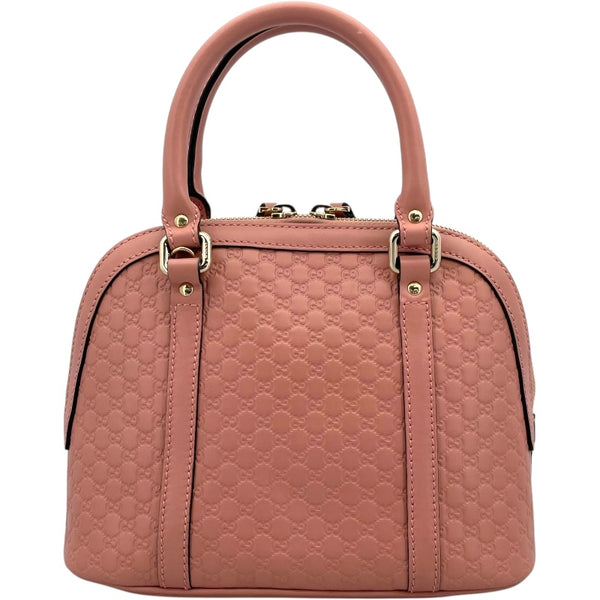 グッチ GUCCI 2WAYハンドバッグ 449654 ピンク GD金具 マイクログッチシマ レディース ショルダーバッグ