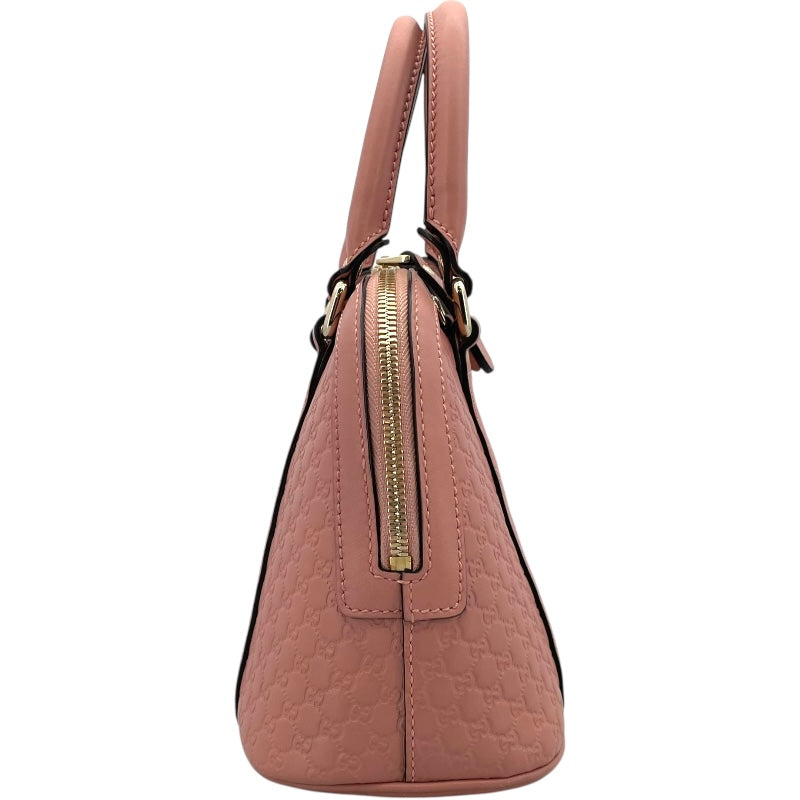 グッチ GUCCI 2WAYハンドバッグ 449654 ピンク GD金具 マイクログッチシマ レディース ショルダーバッグ
