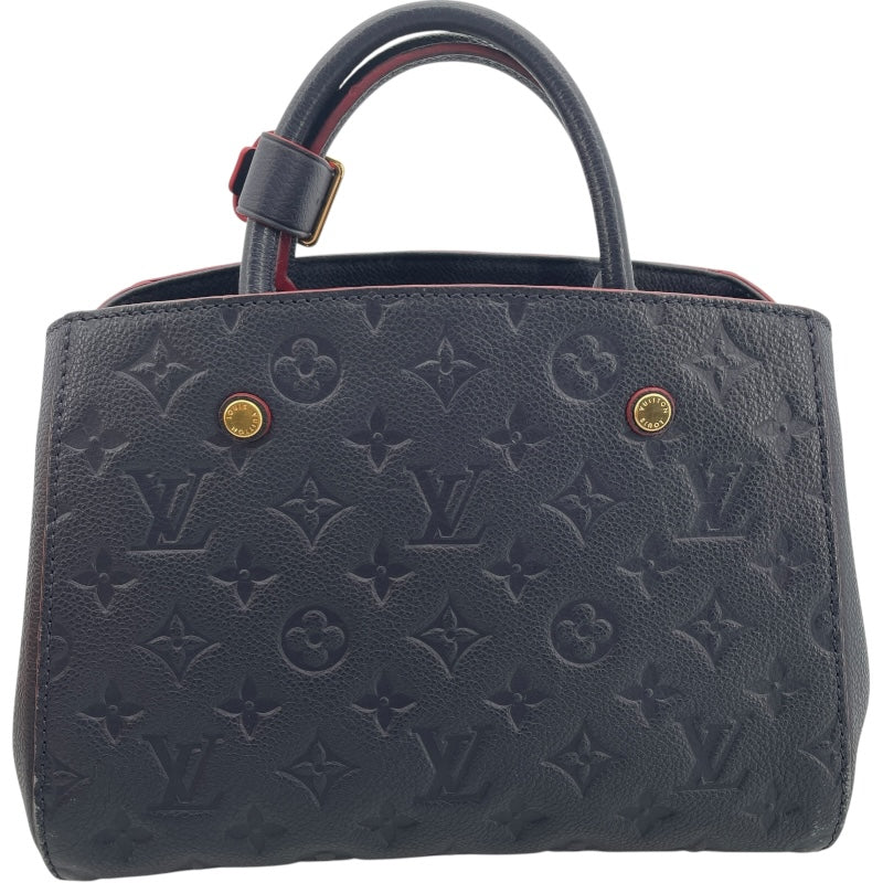 ルイ・ヴィトン LOUIS VUITTON モンテーニュBB M42747 モノグラム・アンプラント レディース ショルダーバッグ