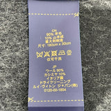 ルイ・ヴィトン LOUIS VUITTON マフラー・カーディフ M70482 グレー ブラック ウール/カシミヤ メンズ マフラー