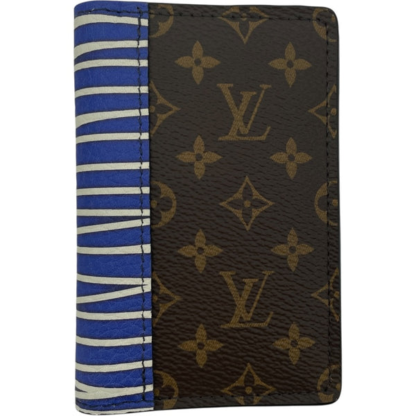 ルイ・ヴィトン LOUIS VUITTON オーバナイザードゥポッシュ ヴァージル・アブロー M69701 ブラウン/ブルー/グレー モノグラム・レザー レディース カードケース