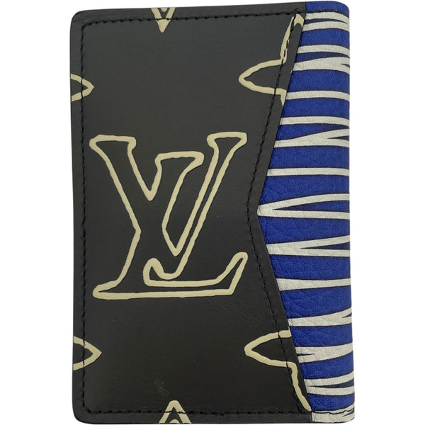 ルイ・ヴィトン LOUIS VUITTON オーバナイザードゥポッシュ ヴァージル・アブロー M69701 ブラウン/ブルー/グレー モノグラム・レザー レディース カードケース