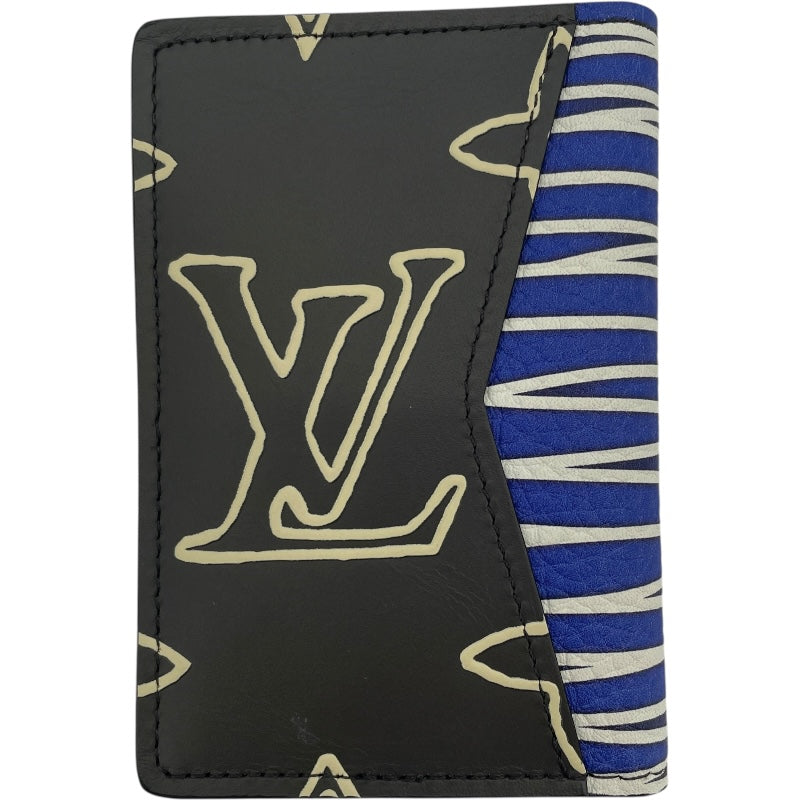 ルイ・ヴィトン LOUIS VUITTON オーバナイザードゥポッシュ ヴァージル・アブロー M69701 ブラウン/ブルー/グレー モノグラム・レザー レディース カードケース