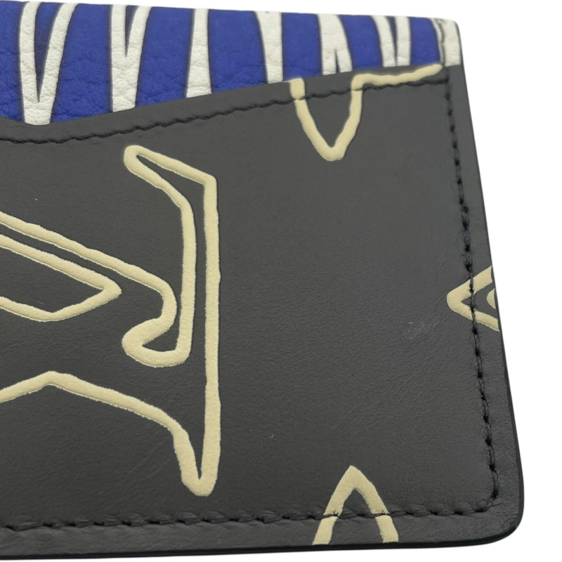 ルイ・ヴィトン LOUIS VUITTON オーバナイザードゥポッシュ ヴァージル・アブロー M69701 ブラウン/ブルー/グレー モノグラム・レザー レディース カードケース