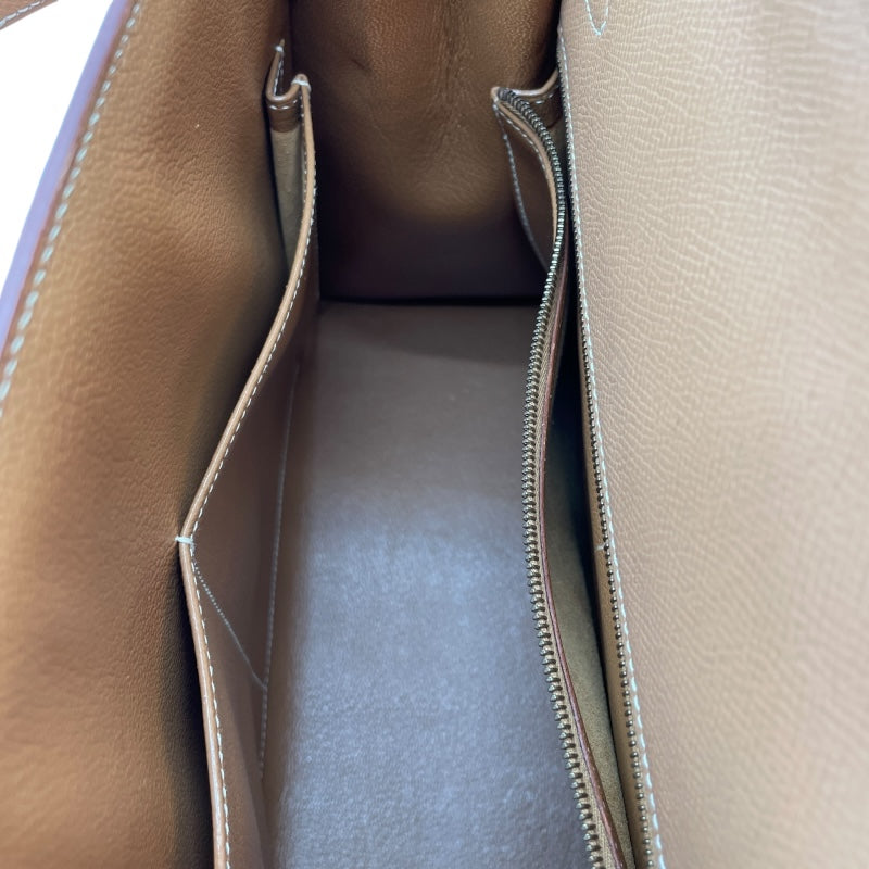 エルメス HERMES ケリー32 外縫い 〇Y刻印 ナチュラル GD金具 クシュベル レディース ショルダーバッグ