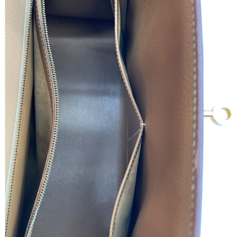 エルメス HERMES ケリー32 外縫い 〇Y刻印 ナチュラル GD金具 クシュベル レディース ショルダーバッグ