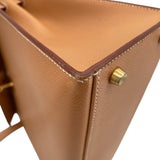 エルメス HERMES ケリー32 外縫い 〇Y刻印 ナチュラル GD金具 クシュベル レディース ショルダーバッグ