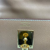 エルメス HERMES ケリー32 外縫い 〇Y刻印 ナチュラル GD金具 クシュベル レディース ショルダーバッグ