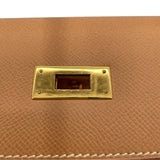 エルメス HERMES ケリー32 外縫い 〇Y刻印 ナチュラル GD金具 クシュベル レディース ショルダーバッグ