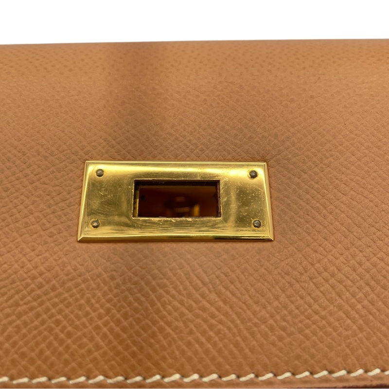 エルメス HERMES ケリー32 外縫い 〇Y刻印 ナチュラル GD金具 クシュベル レディース ショルダーバッグ