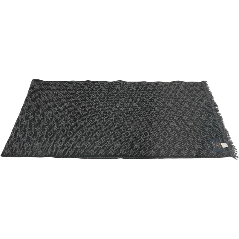 ルイ・ヴィトン LOUIS VUITTON マフラー モノグラム・クラシック M78526 グレー ウール メンズ マフラー