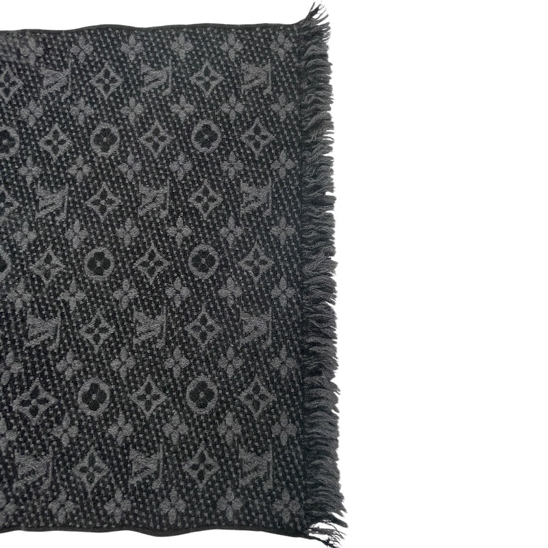 ルイ・ヴィトン LOUIS VUITTON マフラー モノグラム・クラシック M78526 グレー ウール メンズ マフラー