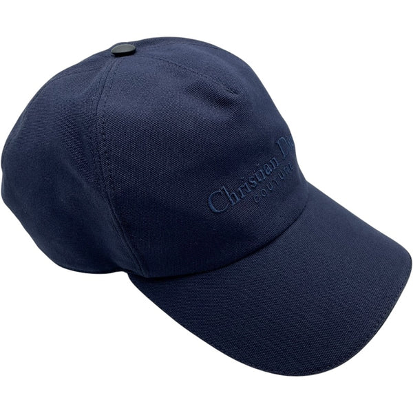 クリスチャン・ディオール Christian Dior ロゴ刺繍ベースボールキャップ 243C904G4511 ネイビー コットン レディース その他ファッション雑貨