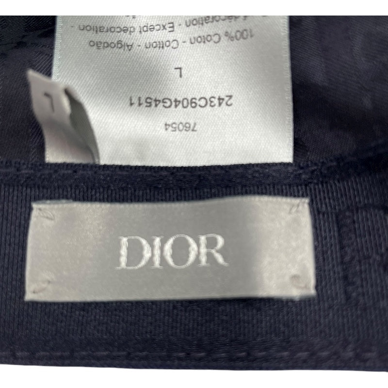 クリスチャン・ディオール Christian Dior ロゴ刺繍ベースボールキャップ 243C904G4511 ネイビー コットン レディース その他ファッション雑貨
