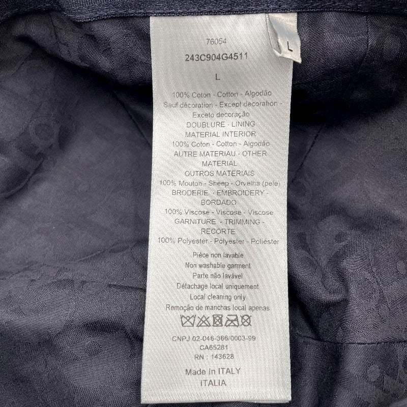 クリスチャン・ディオール Christian Dior ロゴ刺繍ベースボールキャップ 243C904G4511 ネイビー コットン レディース その他ファッション雑貨