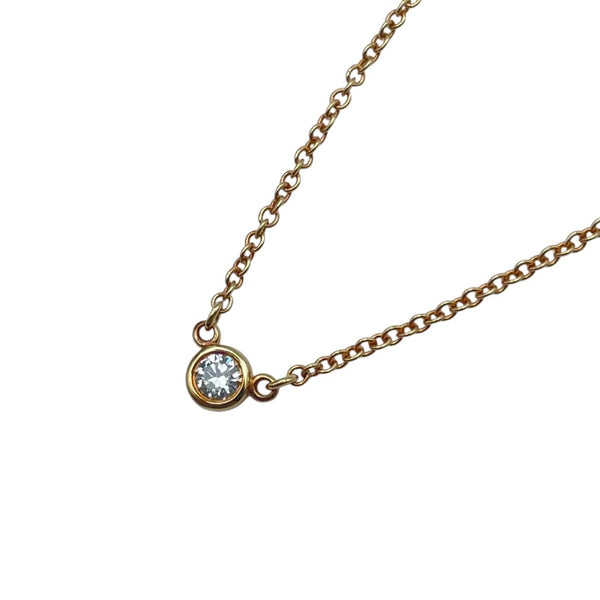 ティファニー TIFFANY＆CO バイザヤードネックレス ゴールド Au750 ジュエリー