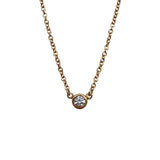 ティファニー TIFFANY＆CO バイザヤードネックレス ゴールド Au750 ジュエリー