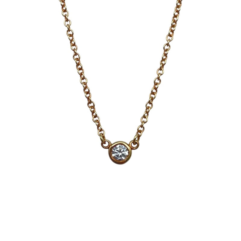 ティファニー TIFFANY＆CO バイザヤードネックレス ゴールド Au750 ジュエリー